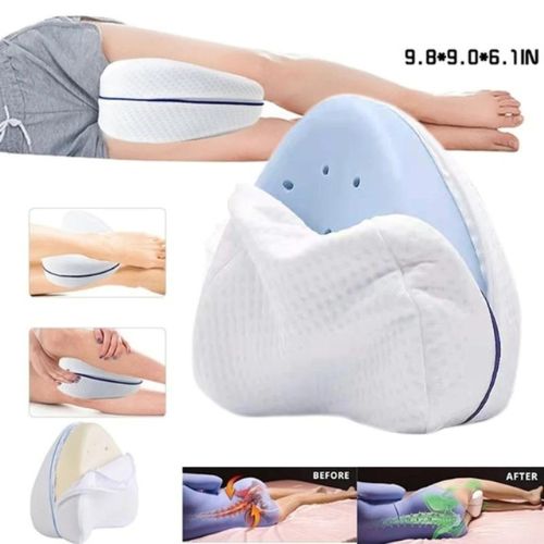 🛏 GlowComfort AlignEase – Ergonomic Memory Foam Leg Pillow for Side Sleepers