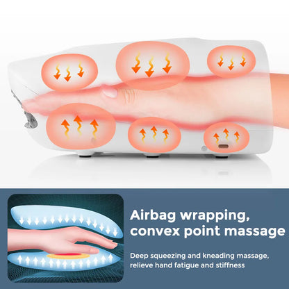 ✋ GlowRelief HandHaven – Wireless Electric Hand Massager with Heat & Compression
