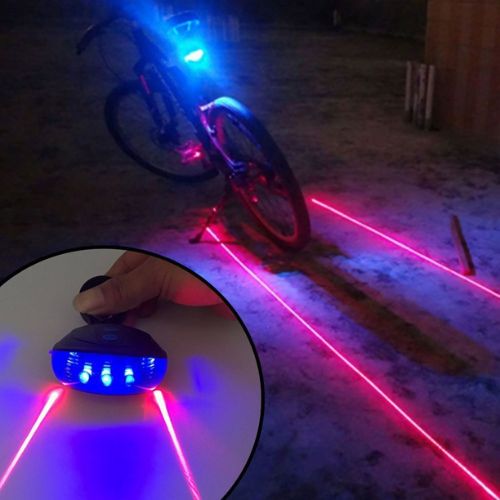 🚴 GlowRide LaserGuard – High-Visibility Laser Lane Rear Bike Light