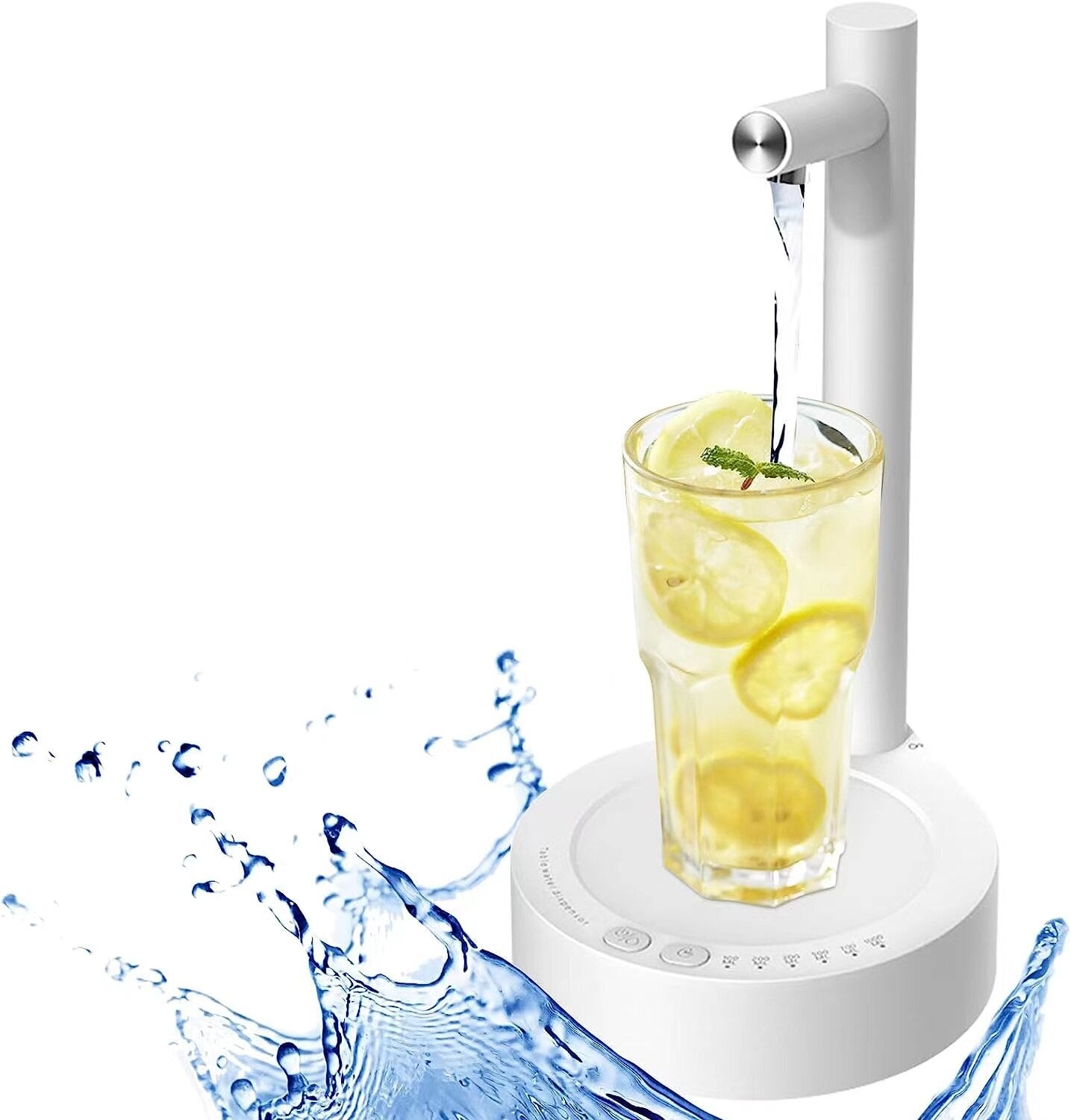 💧 GlowHydrate DeskFlow – USB-Charged Electric Water Dispenser for 5-Gallon Bottles