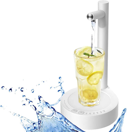 💧 GlowHydrate DeskFlow – USB-Charged Electric Water Dispenser for 5-Gallon Bottles