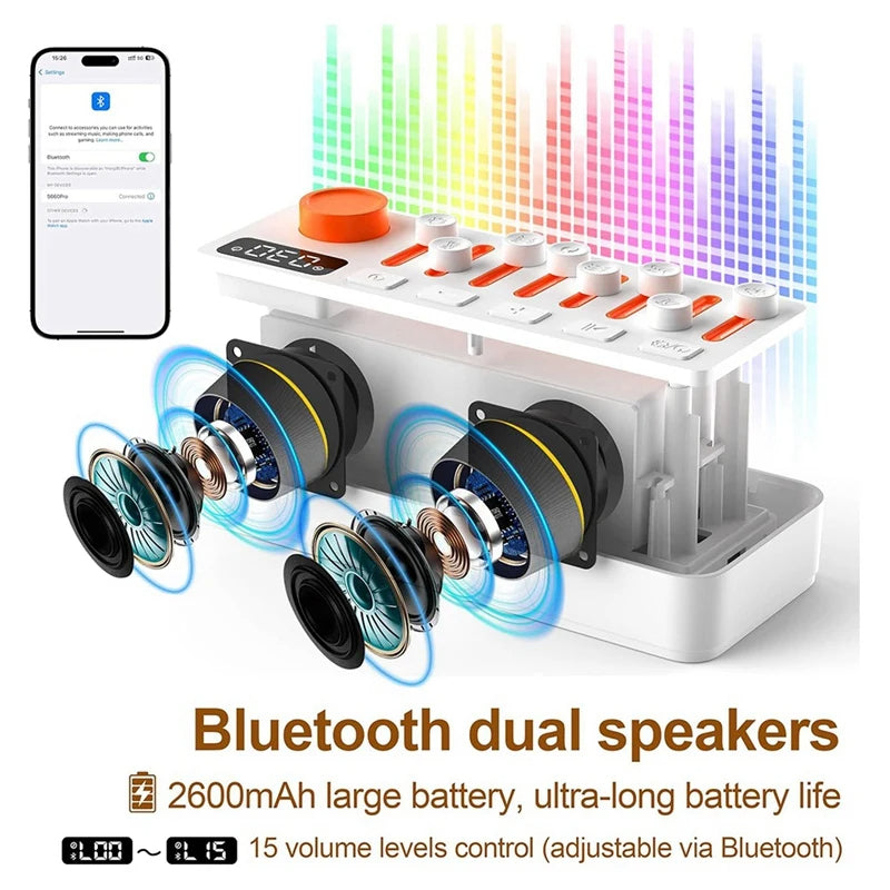 🌙 GlowZen Atmosphere – Sound Machine & Night Light with Bluetooth