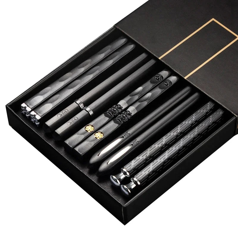 GlowTable NihonGrip – 5 Pairs High-Quality Japanese Non-Slip Chopsticks