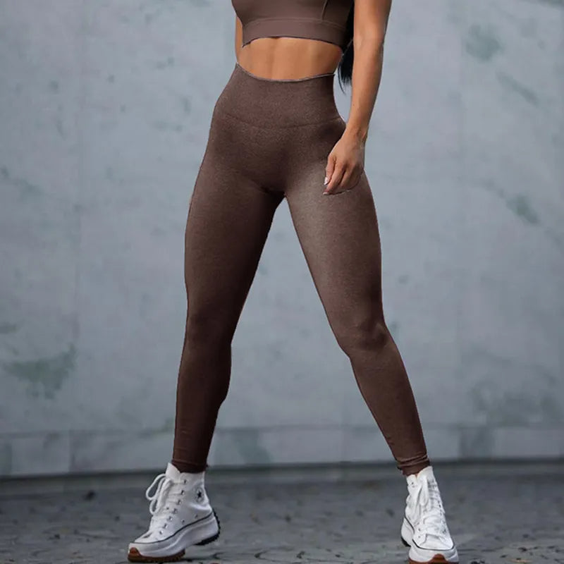 🖤 GlowFit SculptFlex – High-Waist Seamless Fitness Leggings