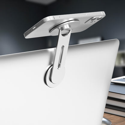 📱 GlowTech SnapSide Pro – Foldable Magnetic Laptop Phone Holder for MagSafe & All Smartphones