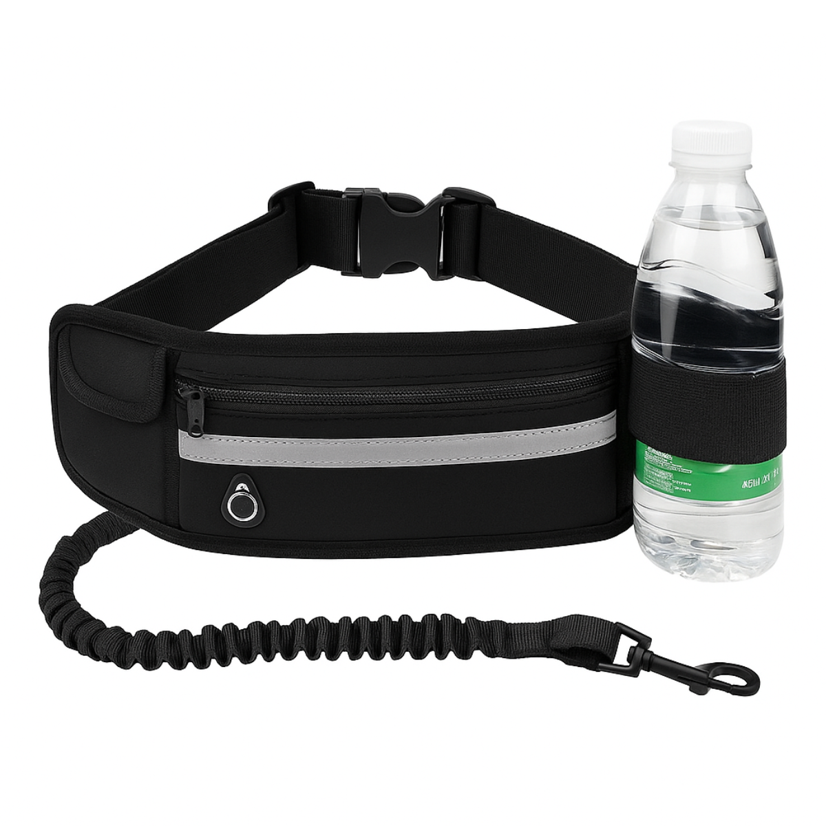 🐕‍🦺 GlowPet FreeStride – Hands-Free Bungee Dog Leash with Storage & Reflective Stitching