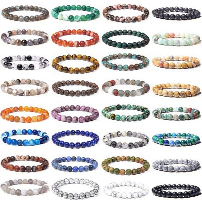 ✨ GlowAura CrystalWeave – Handcrafted Natural Stone Protection Bracelets
