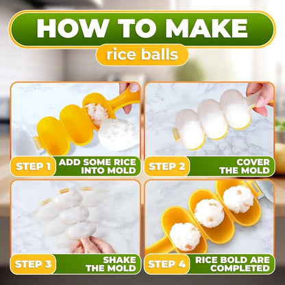GlowKitchen BentoBuddy – DIY Rice Ball Mold & Sushi Plate Set