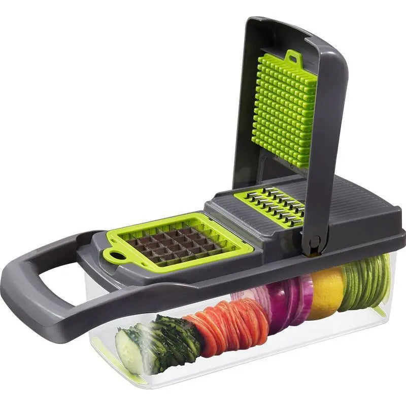 GlowChop - 12 in 1 Vegetable Cutter with Basket