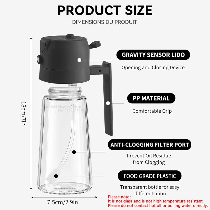 GlowSpray - 2 in 1 Oil Spray Bottle
