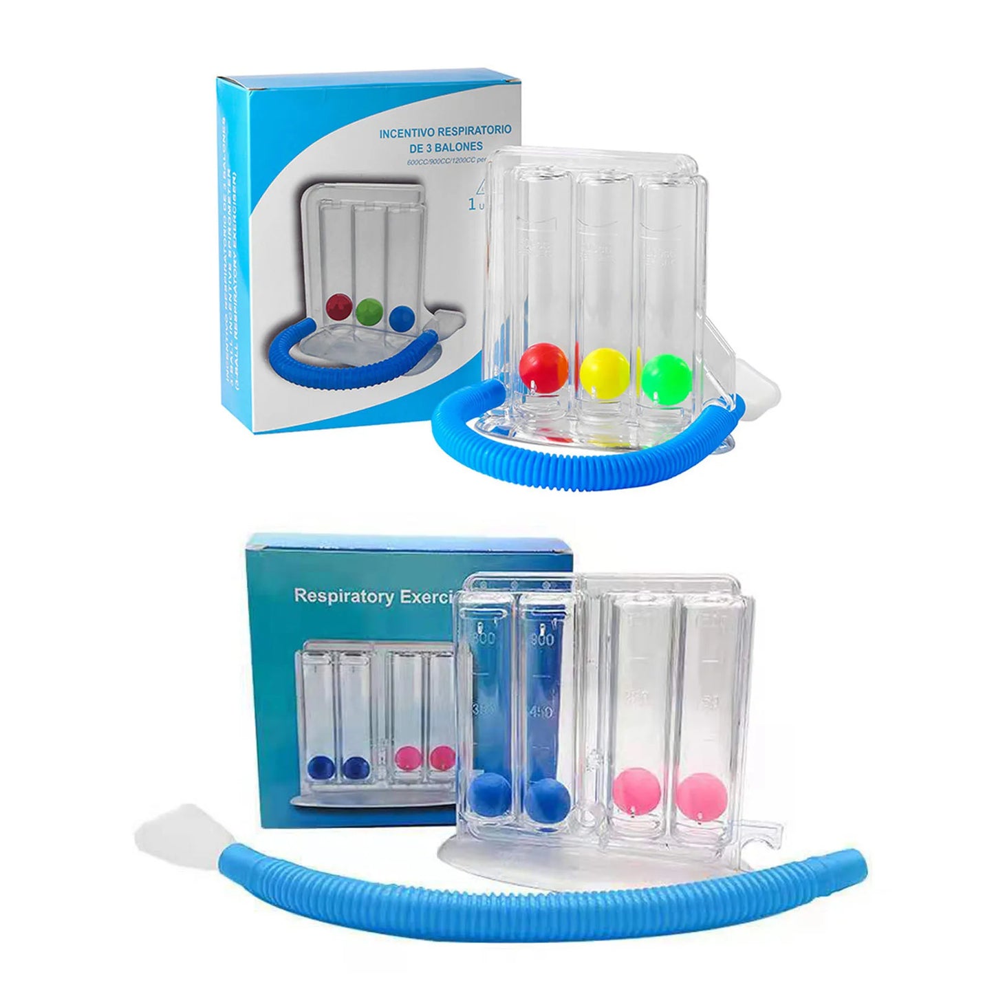 🌬️ GlowBreath VitalTrainer – 3-Ball Lung Strengthening Device