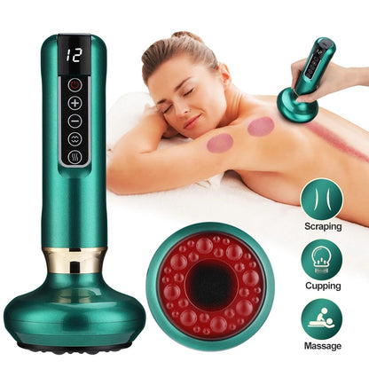 🧲 GlowTherapy Cupping Pro – Electric Cupping Massager with Infrared Heat & 12 Suction Levels