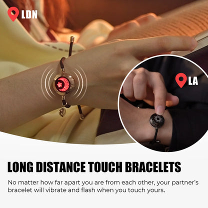 🌙 GlowBond InfinityTouch – Totwoo Sun & Moon Smart Love Bracelets