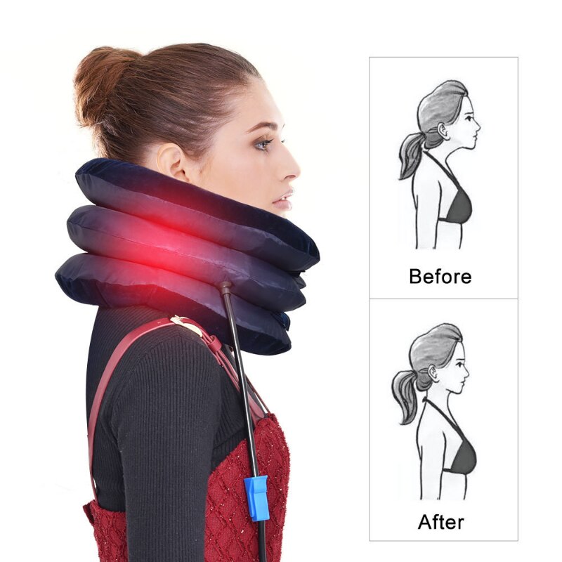 💆‍♂️ GlowRelief NeckLift Pro – Inflatable Cervical Neck Traction Device