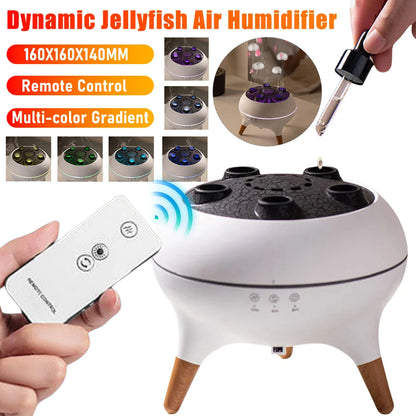 🌊 GlowMist AquaJelly Humidifier – 250ml Essential Oil Diffuser & LED Mood Light