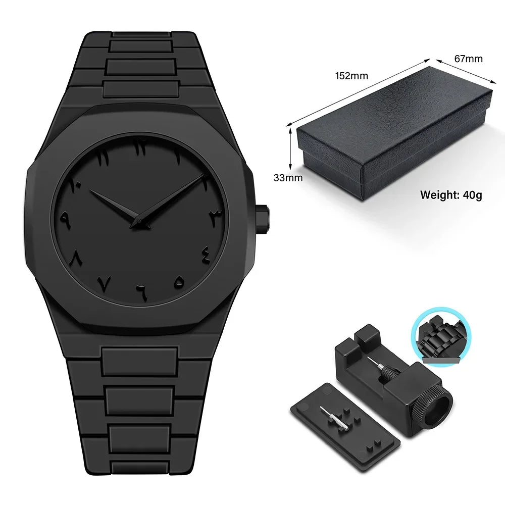 ⌚ GlowTime Arabica Classic – Minimalist Arabic Numerals Quartz Watch