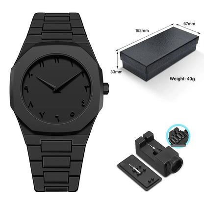 ⌚ GlowTime Arabica Classic – Minimalist Arabic Numerals Quartz Watch