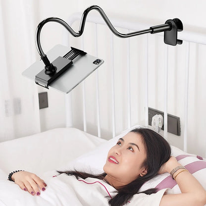 📱 GlowTech FlexMount 360 – 75cm Gooseneck Tablet & Phone Holder Clip Stand