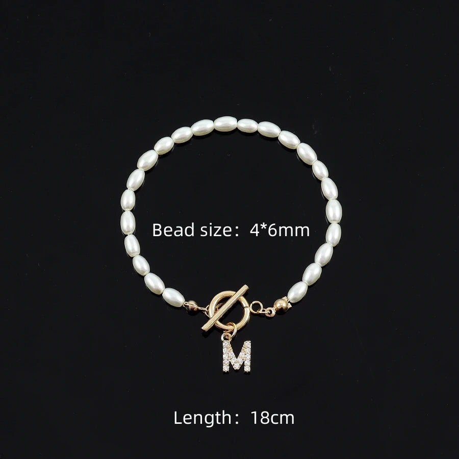 ✨ GlowCharm SignatureSparkle – Pave Zircon 26-Initial Custom Bracelet