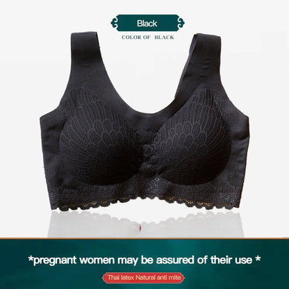5D TH Latex Wireless Contour Breathable Underwear Sport Yoga Running Bra M-4XL Outdoor Activities Sports Fitness Bras