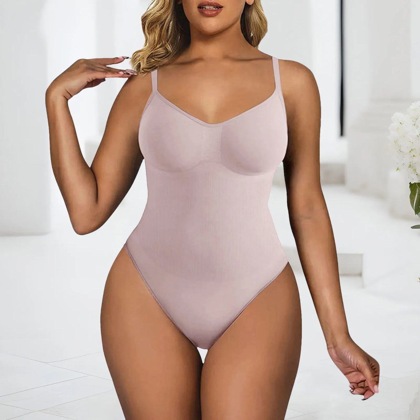 ✨ GlowShape SculptEase Bodysuit – High-Elastic Tummy Control Tank Shapewear
