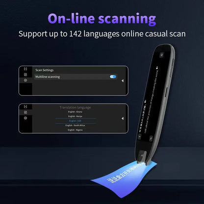 🌍 GlowTech LingoScan – Smart Translator Pen with 131 Languages, Voice & Scan Translation