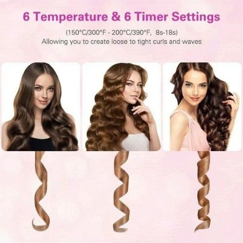 💁‍♀️ GlowStyle CurlEase Air – Cordless Automatic Hair Curler & Power Bank