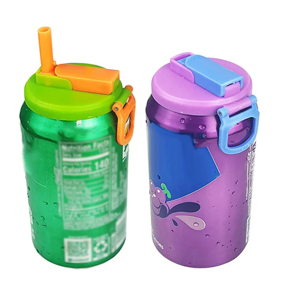 🥤 GlowSip CanGuard – Reusable Soda Can Lids with Silicone Straws