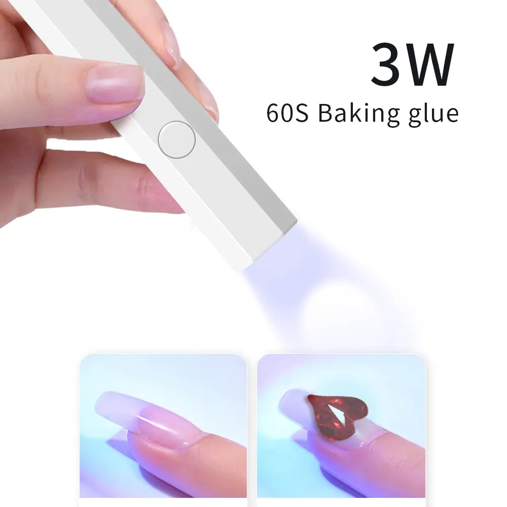 💅 GlowNail FlashCure – Rechargeable Quick-Dry UV Gel Nail Lamp