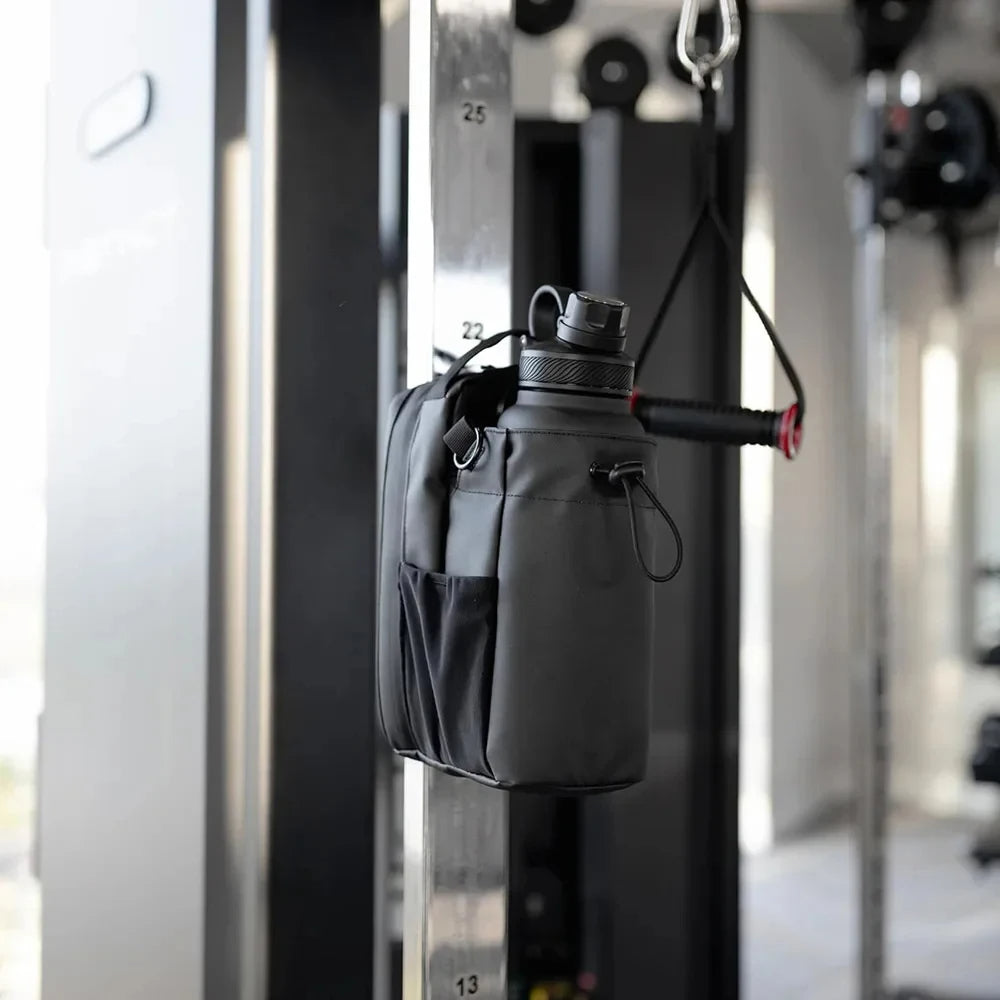 💧 GlowHydra MagGrip Bottle Bag – Magnetic Water Cup Holder for Gym & Outdoor Fitness