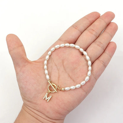 ✨ GlowCharm SignatureSparkle – Pave Zircon 26-Initial Custom Bracelet