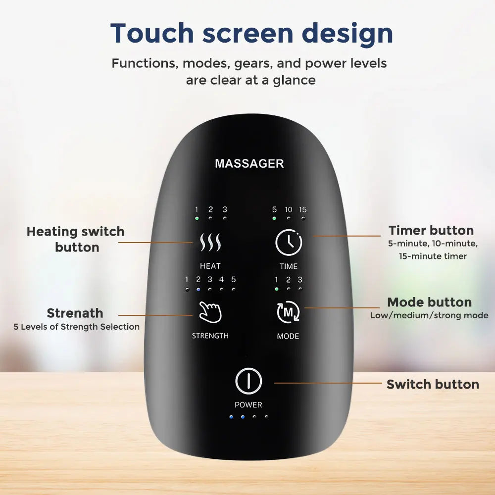 ✋ GlowRelief HandHaven – Wireless Electric Hand Massager with Heat & Compression