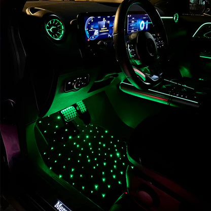 GlowDrive StarFloor FX – LED Fiber Optic Starlight Car Mats with App & Remote Control