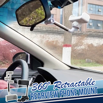 🚘 GlowDrive MirrorMount 360 – Adjustable Rearview Phone Holder for Cars