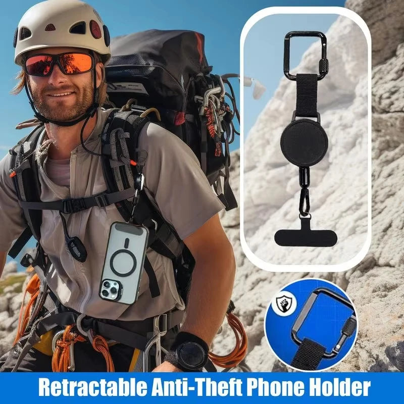 📱 GlowGrip – Anti-Theft Retractable Phone Lanyard