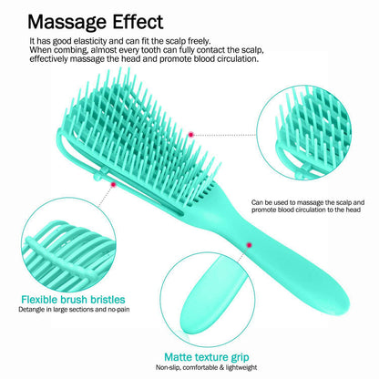 💇‍♀️ GlowBeauty TangleFlow Pro – Wet & Dry Ultimate Detangler Hairbrush