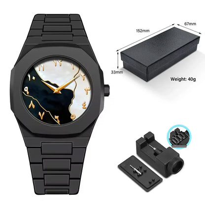 ⌚ GlowTime Arabica Classic – Minimalist Arabic Numerals Quartz Watch