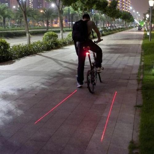 🚴 GlowRide LaserGuard – High-Visibility Laser Lane Rear Bike Light