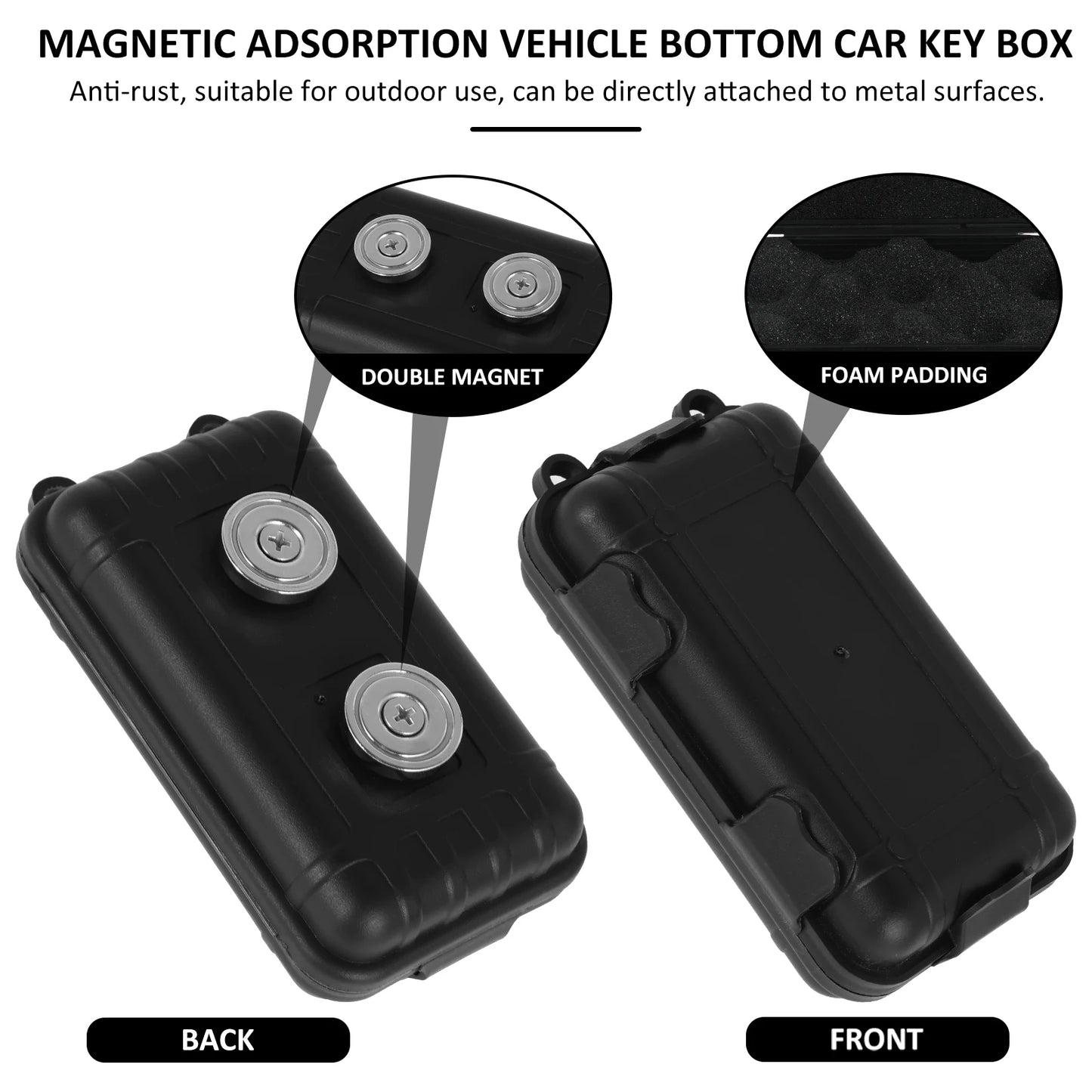 🧲 GlowSecure VaultMag – Heavy-Duty Magnetic Storage Box & Key Holder