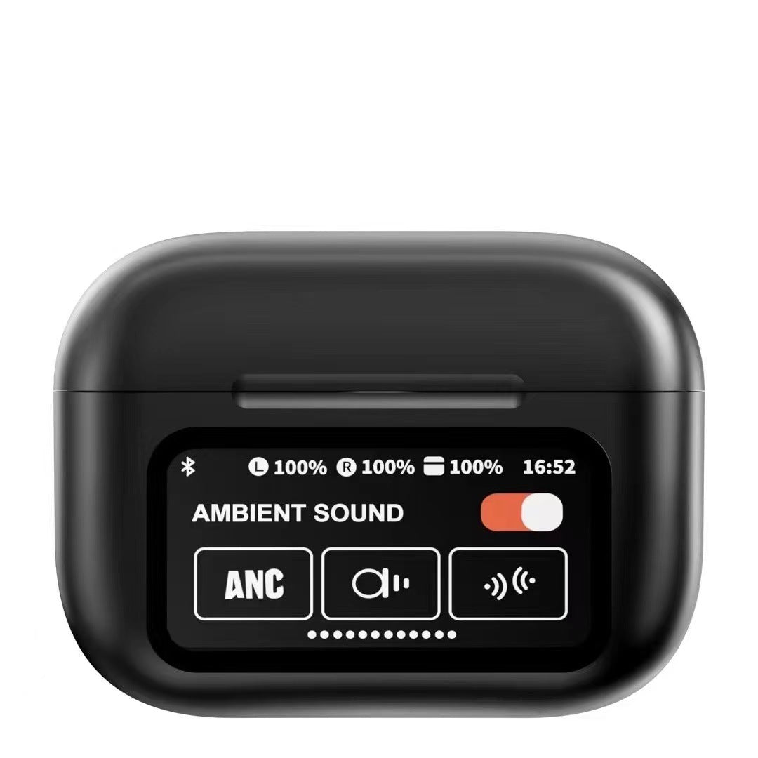 GlowTech A9 Pro Earbuds – Bluetooth 5.4 Wireless Earbuds with Built-In Display