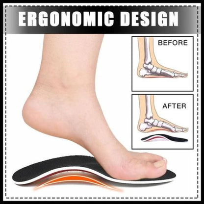 👣 GlowStep OrthoRelief Insoles – Arch Support Shoe Inserts for Pain & Posture Correction