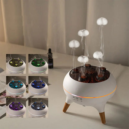 🌊 GlowMist AquaJelly Humidifier – 250ml Essential Oil Diffuser & LED Mood Light