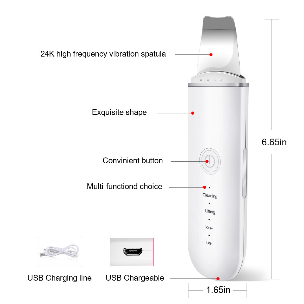 ✨ GlowLift SonicScrub – Ultrasonic Facial Skin Scrubber & Serum Infuser