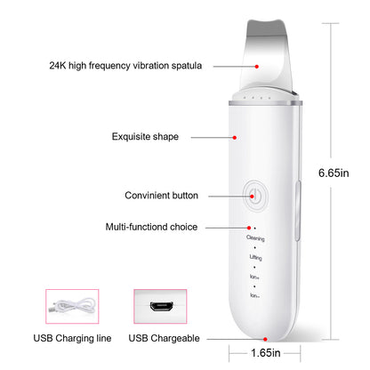 ✨ GlowLift SonicScrub – Ultrasonic Facial Skin Scrubber & Serum Infuser