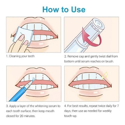 😁 GlowSmile WhitePen Pro – 2x Precision Teeth Whitening Pen with Soft Brush Tip