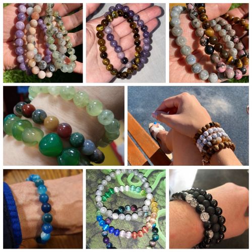 ✨ GlowAura CrystalWeave – Handcrafted Natural Stone Protection Bracelets
