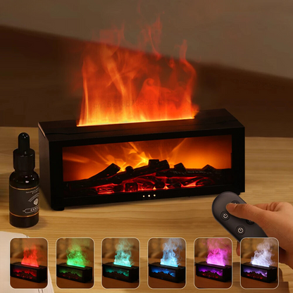 🔥 GlowHome EmberMist – Full-Size LED Fireplace Humidifier with Essential Oil Diffuser & Remote Control