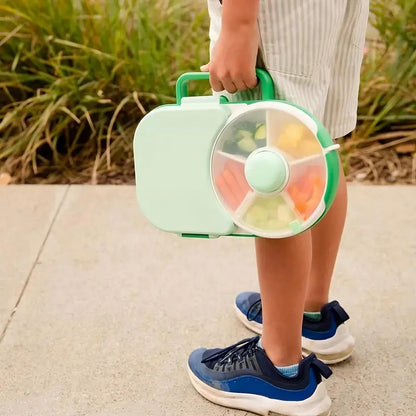 🍱 GlowSpin SnackBox – Rotating Kids Lunchbox with 5 Compartments