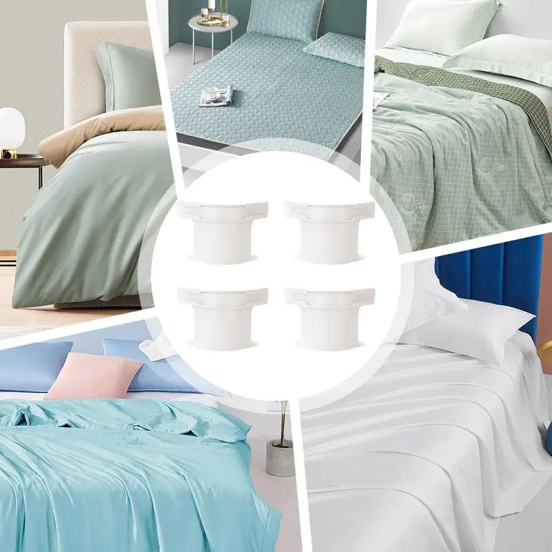 🛏️ GlowHome SheetLock Pro – Adjustable Bed Sheet Fasteners with Heavy-Duty Clips