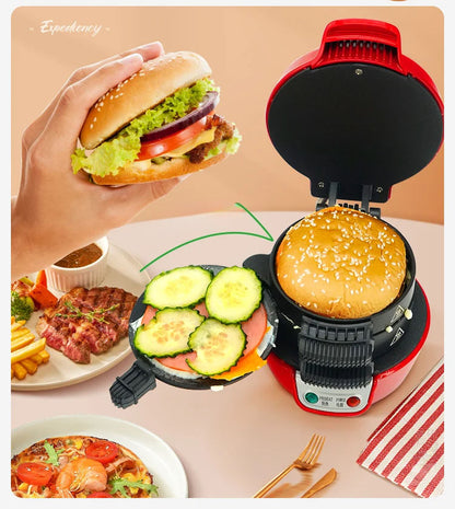 🍔 GlowChef StackMaster – Manual Burger Press & Multi-Meal Maker